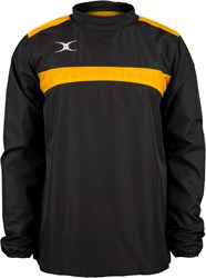 Gilbert trainingsjack Photon Warm Up zwart goud voor kinderen 11-12 jaar