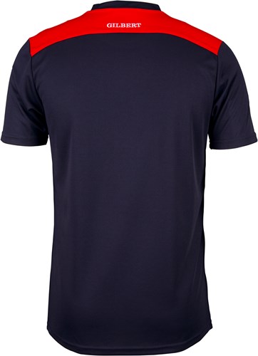 Gilbert sport T-shirt Photon blauw rood L - ademend trainingsshirt-2