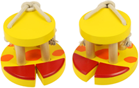 BigJigs houten loopklossen - Giraffe speelgoed voor kinderen