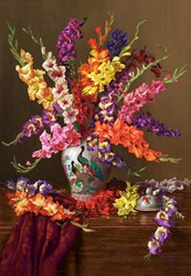 Castorland puzzle Fleurs de glaïeuls dans un vase chinois - 1000 pièces