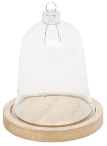 Hobbygroep Glazen Stolp Ornament 8x9 cm