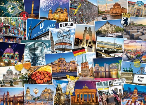 Eurographics puzzel Globetrotter Berlin 1000 stukjes karton