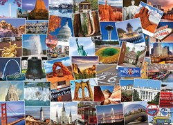 Eurographics puzzel Globetrotter USA - 1000 stukjes
