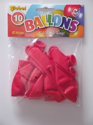 Globos 10 ballons rouges dans un sac
