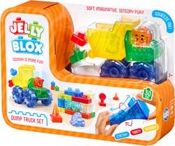 Goliath constructiespeelgoed - Jelly Blox Dump Truck Set zachte bouwblokken