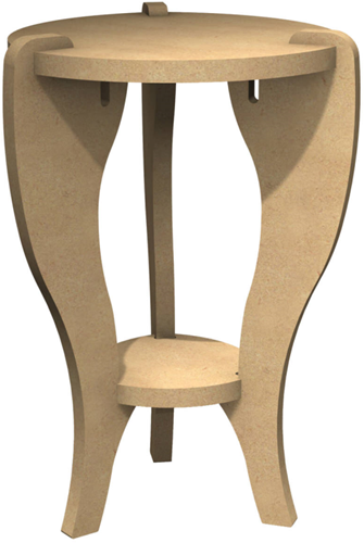 Gomille Gomille MDF Bijzettafel 24x24 cm