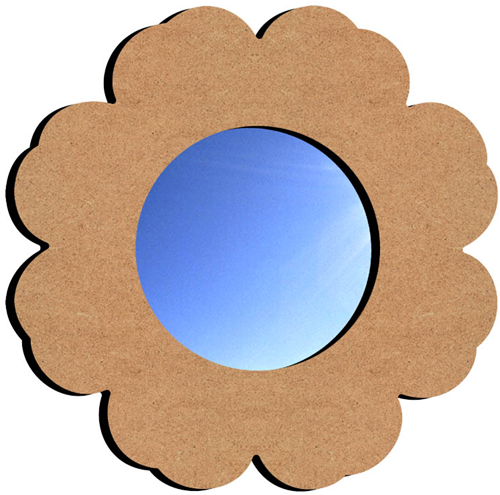 Gomille Gomille MDF Bloem Spiegel 38 cm