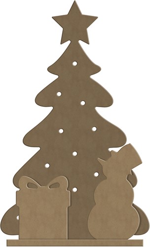 Gomille Gomille MDF Figuren Set Kerstboom