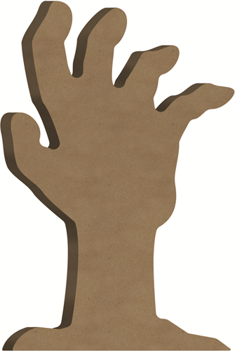 Gomille Gomille MDF Figuur 10x17 cm Zombie Hand