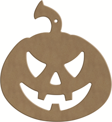 Gomille MDF figuur pompoen - creatief speelgoed decoratie 15x16 cm