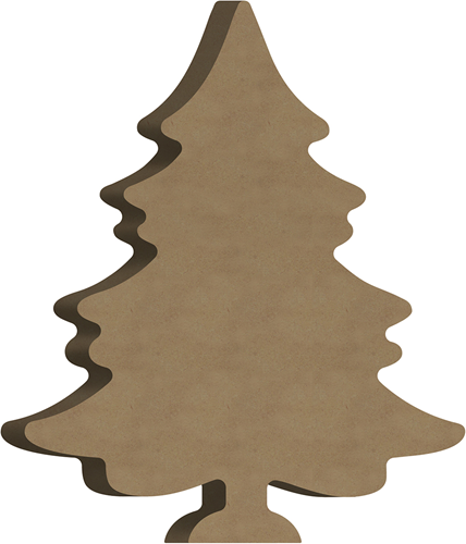 Gomille Gomille MDF Figuur 15x18 cm Kerstboom