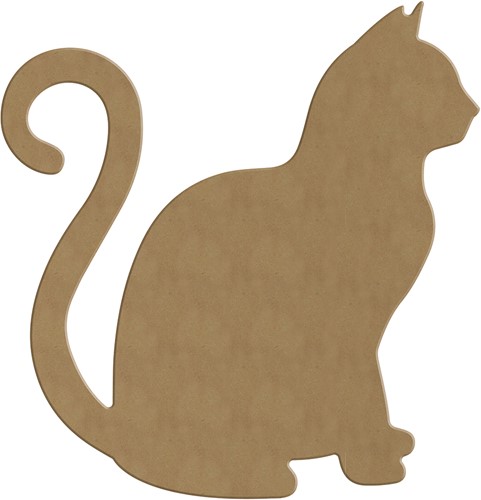 Gomille Gomille MDF Figuur 23x24 cm Kat