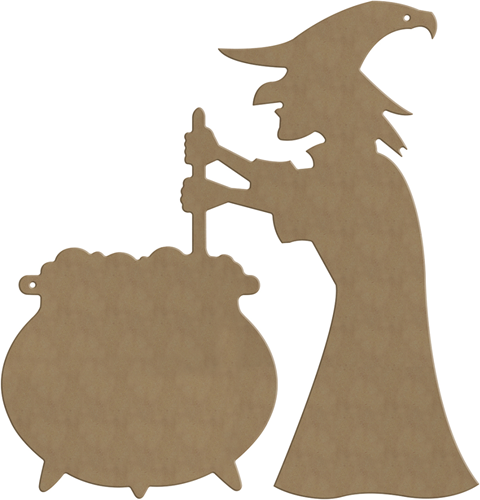 Gomille Gomille MDF Figuur 35x37 cm Heks