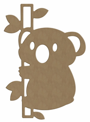Gomille MDF figuur koala - creatieve decoratie voor kinderen en volwassenen