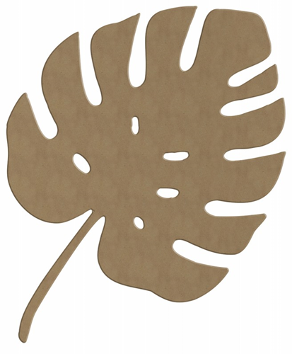 Gomille MDF figuur Monstera 35 cm - creatieve decoratie voor kinderen