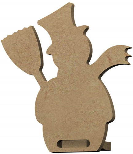 Gomille Gomille MDF Figuur Sneeuwpop Staand 10 cm 4 stuks
