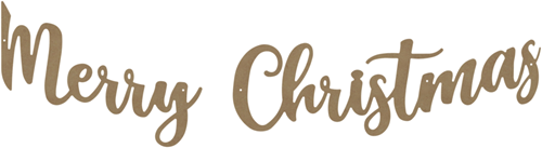 Gomille Gomille MDF Hanger Merry Christmas