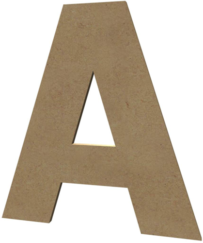 Gomille MDF letter A 20 cm - creatieve knutsel ondergrond
