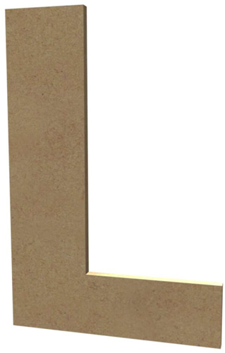 Gomille Gomille MDF Hoofdletter L 20 cm