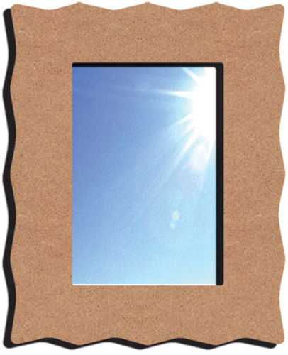 Gomille Gomille MDF Kante Spiegel 23x18 cm