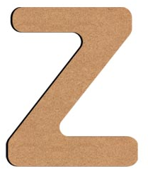 Gomille Gomille MDF Letter Z 5 cm