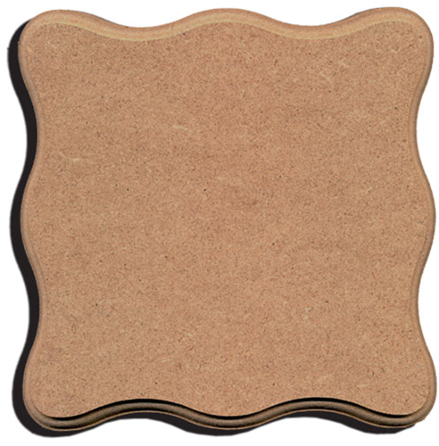 Gomille Gomille MDF Onderzetter Gegolfd 20x20 cm