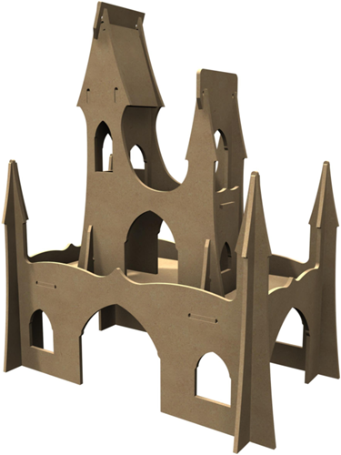 Gomille Gomille MDF Paleis 34x51x61 cm
