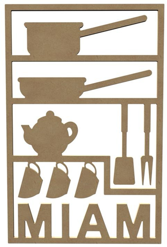 Gomille Gomille MDF Plaat Keuken Theepot 58 cm