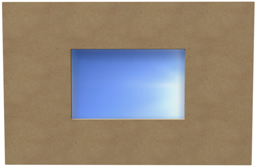 Gomille Gomille MDF Rechthoekige Spiegel 58 cm