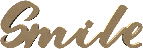 Gomille Gomille MDF Smile 39x13 cm