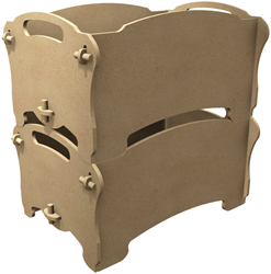 Gomille boîtes empilables MDF boîte de rangement créative décoration
