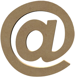 Gomille base de décoration symbole MDF @ 20 cm pour loisirs créatifs