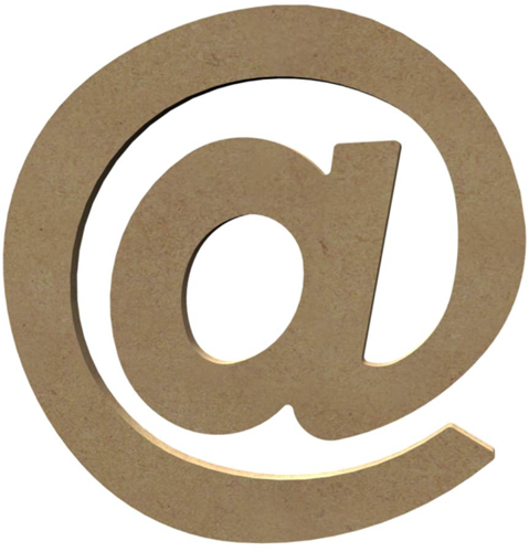 Gomille base de décoration symbole MDF @ 20 cm pour loisirs créatifs