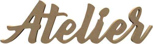 Gomille Gomille MDF Woord Atelier 37x11 cm