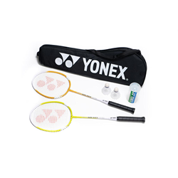Yonex badmintonset voor 2 spelers - inclusief rackets en shuttles