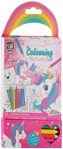 Merkloos Grafix Kleur- en Activiteitenblok Unicorn