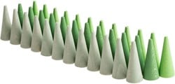 Grapat Houten Mandala Kegeltjes Groen (36 st.)