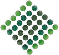 Grapat arbres mandala en bois vert - jouet éducatif 36 pièces-3