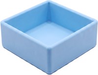 Grennn speelbak inlegvierkant pastel blauw - sensorisch speelgoed