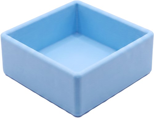 Grennn speelbak inlegvierkant pastel blauw - sensorisch speelgoed
