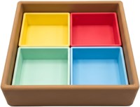 Grennn speelbak inlegvierkant pastel blauw - sensorisch speelgoed-3