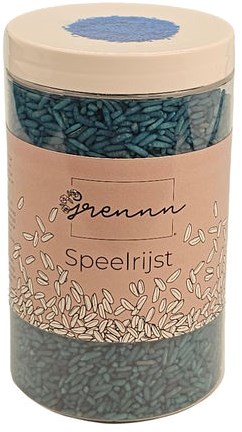 Grennn riz à jouer bleu - jouet sensoriel 300 grammes-3