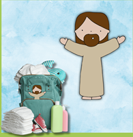 de Wonderwolk figurine Jésus en feutre - jouet chrétien cadeau