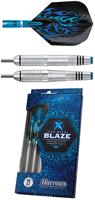 Harrows Blaze Inox Steel dartpijlen - steeltip darts 21g zwart
