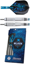 Harrows Blaze Inox Steel dartpijlen - steeltip darts 21g zwart