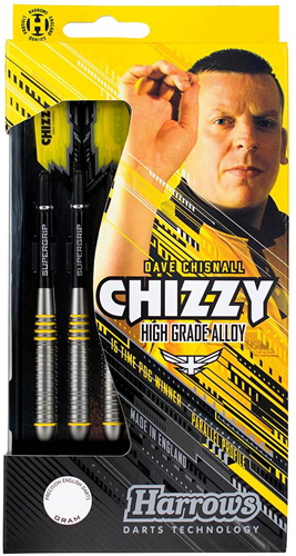Harrows Chizzy Alloy Darts - Steeltip dartpijlen 22 gram zwart