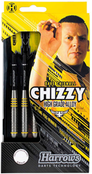 Harrows Chizzy Alloy dartpijlen 24g - Steeltip darts set goud
