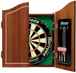 Harrows jeu de fléchettes complet - Pro's Choice avec armoire et accessoires