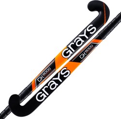 Grays composiet hockeystick GK8000 Ultrabow 38.5L zwart oranje stick