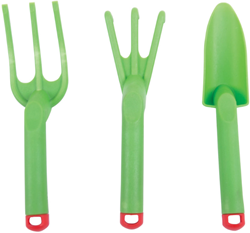 BigJigs Outils de Jardin Vert - Set de Jouets 3 pièces pour enfants